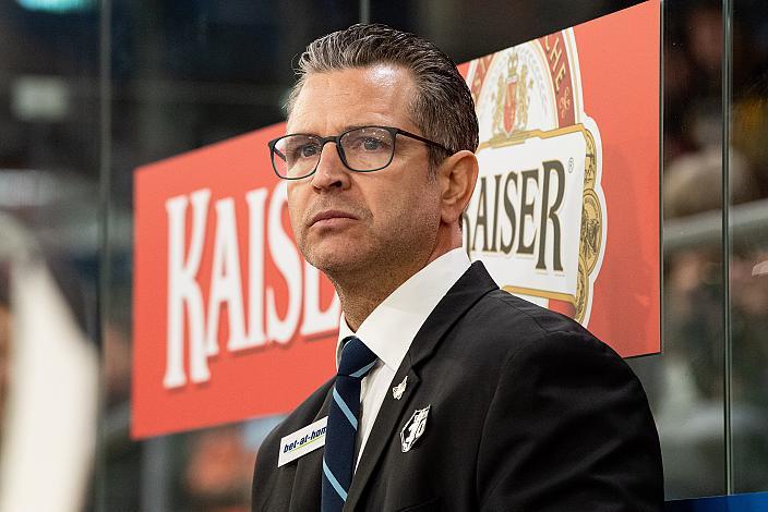 Head Coach Mark Szücs (Steinbach Black Wings Linz) Steinbach Black Wings Linz vs HC Pustertal Wölfe, bet-at-home ICE Hockey League