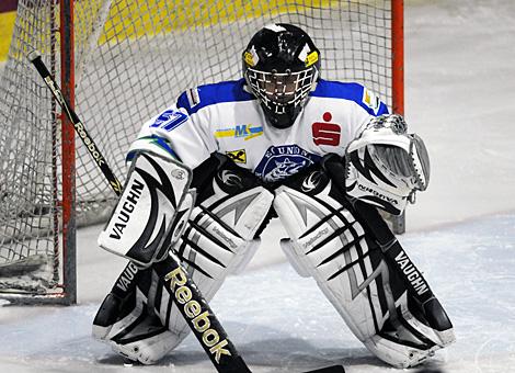 Tormann Philipp Hollinger, ECU Amstettner Woelfe vs. Traunsee Sharks Gmunden