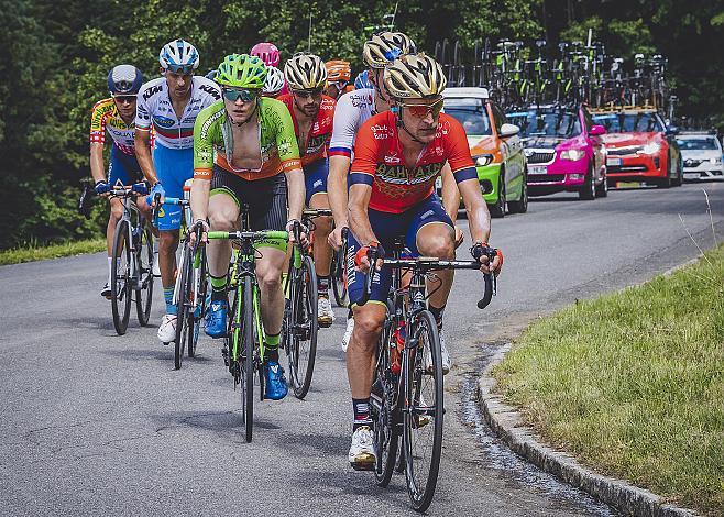 Dominik Hrinkow (AUT, Hrinkow Advarics Cycleang Team) ,Enrico Gasparotto (ITA, Bahrain Merida Pro Cycling Team) 7. Etappe Waidhofen/Ybbs - Sonntagberg 70. Ã–sterreich Rundfahrt 