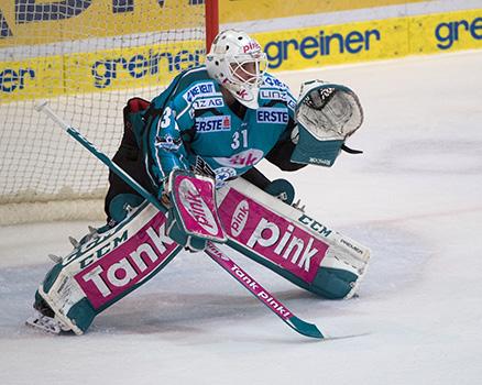 Tormann Florian Janny (EHC Liwest Black Wings Linz), EHC Liwest Black Wings Linz vs Moser Medical Graz 99ers