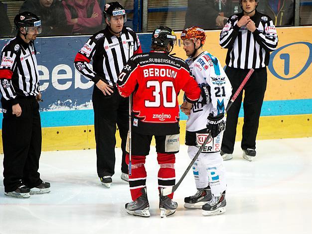 Philipp Lukas, Linz und Jiri Beroun, Znaim, , HC Orli Znojmo vs. EHC Liwest Black Wings Linz 5. Viertelfinale, Play-Off