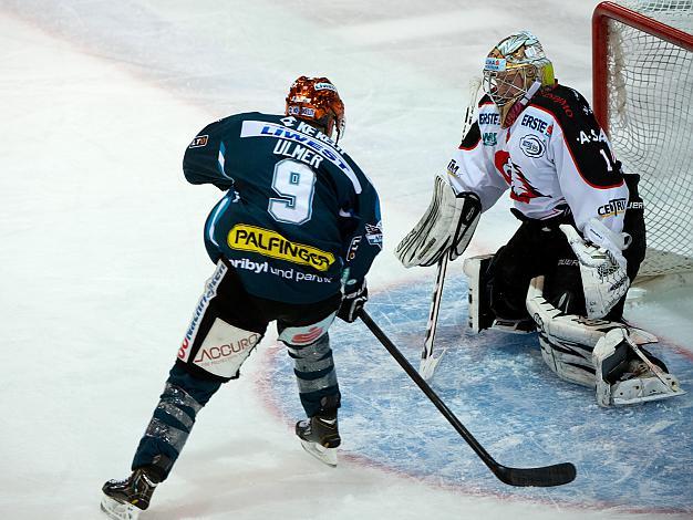 Jason Ulmer, Linz vor Sasi Hovi, Tormann Znaim, EHC Liwest Black Wings Linz vs HC Orli Znojmo