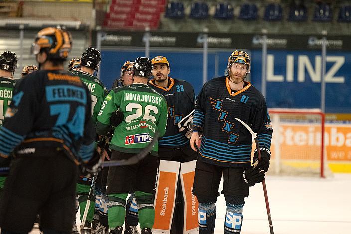 Sean Collins (Steinbach Black Wings Linz) Testspiel Steinbach Black Wings Linz vs HC Nove Zamky, Linz AG Eisarena, pre season 