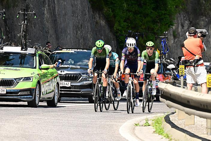  Die Ausreissergruppe mit Richard Riska (SVK, Hrinkow Advarics), Valentin Poschacher (AUT, Hrinkow Advarics), Piotr Pekala (POL, ATT Investments), Moritz Binder (GER, Rembe - rad-net)4. Etappe von Steyr nach Steyr, 170,5km, Tour of Austria