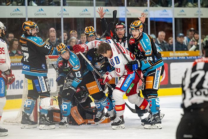 Gerd Kragl (Steinbach Black Wings Linz), Matthew Fraser (EC KAC),  Win2Day ICE Hockey League,  Steinbach Black Wings Linz vs EC KAC,  Linz AG Eisarena 