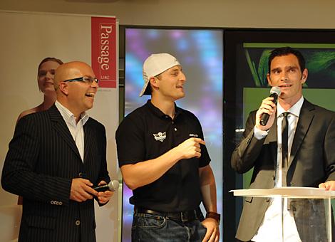 Christian Diendorfer mit Christoph Ibounig und Max Mayrhofer. 