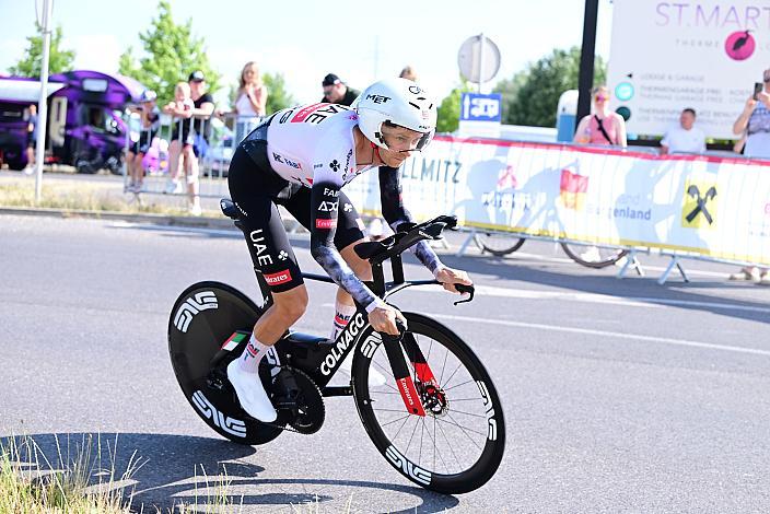 Sieger Felix Grossschartner (AUT, UAE Team Emirates - XRG) ÖM Staatsmeisterschaft, Zeitfahren, Frauenkirchen, Burgenland