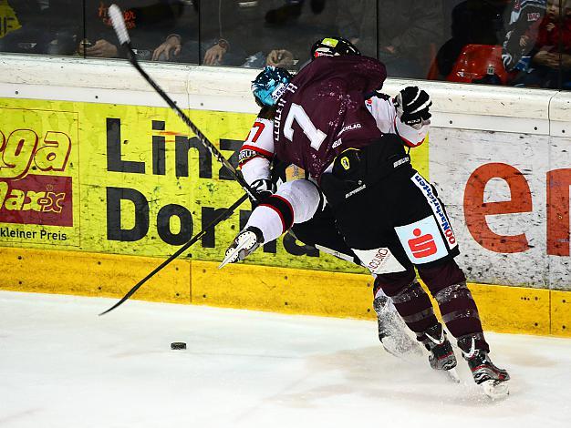 Brian Lebler, Linz checkt Ondrej Fiala, Znaim, EHC Liwest Black Wings Linz vs HC Orli Znojmo