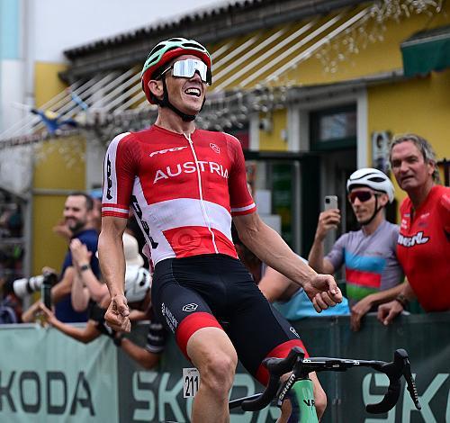 Etappensieger Gregor Mühlberger (AUT, Austria), 1. Etappe von Graz - Gamlitz, 188km, Tour of Austria