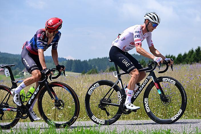 Riccardo Zoidl (AUT, Team Felt - Felbermayr), Felix Grossschartner (AUT, UAE Team Emirates). ÖM Staatsmeisterschaft, Strassenrennen, Königswiesen OÖ