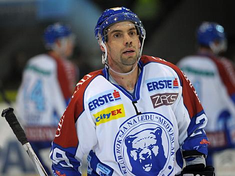 #28 Alan Letang, Verteidiger, KHL Medvescak Zagreb, EHC Liwest Black Wings Linz vs. KHL Medvescak Zagreb, Zwischenrunde
