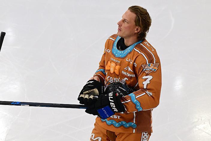 Brian Lebler (Steinbach Black Wings Linz) 30. Runde ICE, Steinbach Black Wings Linz vs EC Red Bull Salzburg, Linz AG Eisarena 