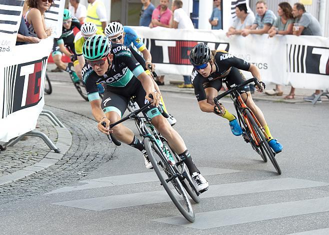 Gregor MÃ¼hlberger (AUT, Bora - Hansgrohe), Marvin Hammerschmid (AUT, Team Feldbinder OwayoË½Ktm) 20. Welser Innenstadt Kriterium