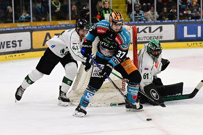 Andreas Kristler (Steinbach Black Wings Linz) Win2Day ICE Hockey League,  Steinbach Black Wings Linz vs Olimpija Ljubljana,  Linz AG Eisarena 