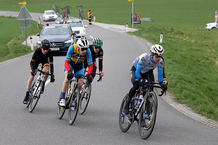 Benjamin Eckerstorfer (AUT, ARBÖ PopaFlo Freistadt), Moritz Doppelbauer (AUT, Arbö Felbermayr Wels), Junioren,  Herren Elite, U23, Radliga, 60. Raika Kirschbluetenrennen, Wels, Oberösterreich