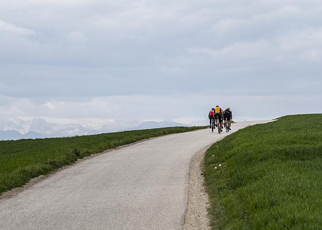Das Feld der Fahrer bei Oftering
