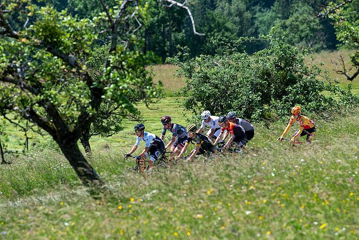 Die Ausreisser mit Sindre  Kulset (NOR, Uno-X Pro Cycling Team), Florian Kierner (AUT, Tirol KTM Cycling Team), 3. Etappe Traun - Hinterstoder, Int. Raiffeisen Oberösterreich Rundfahrt UCI Kat. 2.2