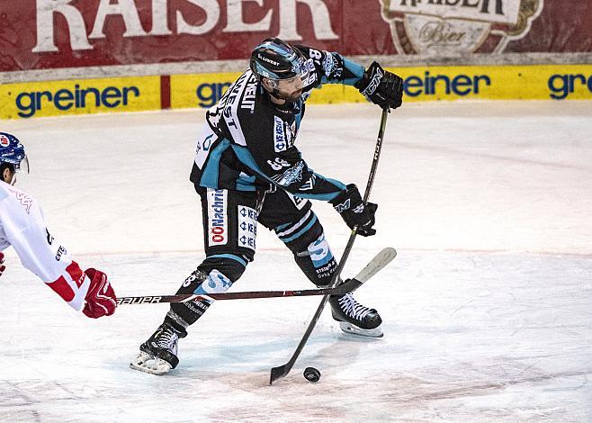 Dan DaSilva (EHC Liwest Black Wings Linz) EHC Liwest Black Wings Linz vs HC TWK Innsbruck Die Haie