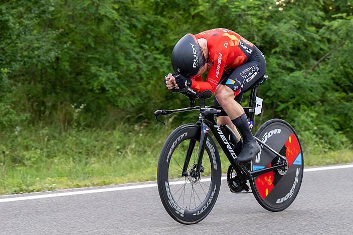 Jan Tratnik (SLO, Bahrain - Victorious) Elite Herren, Österreichische Meisterschaft Einzelzeitfahren, Novo Mesto, Slowenien