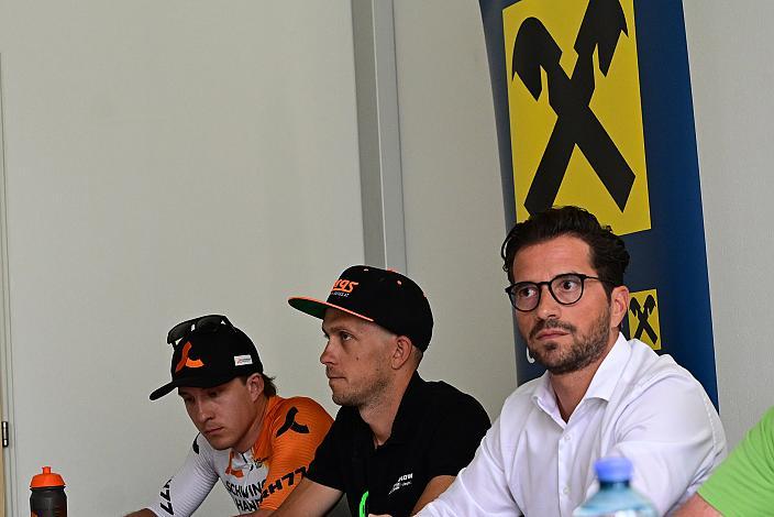Mario Rossmann (Präsident Cycling Upper Austria, Oberösterreich), Pressekonferenz 1. Etappe Oberösterreich Rundfahrt