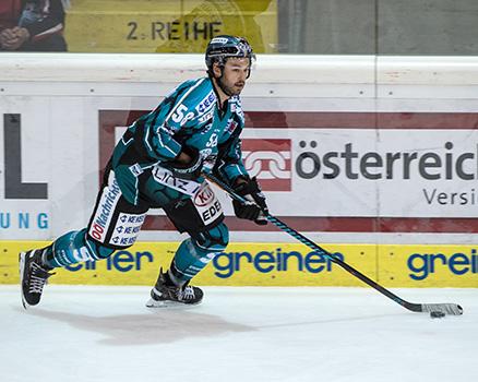 Sebastien Piche (EHC Liwest Black Wings Linz) EHC Liwest Black Wings Linz vs UPC Vienna Capitals