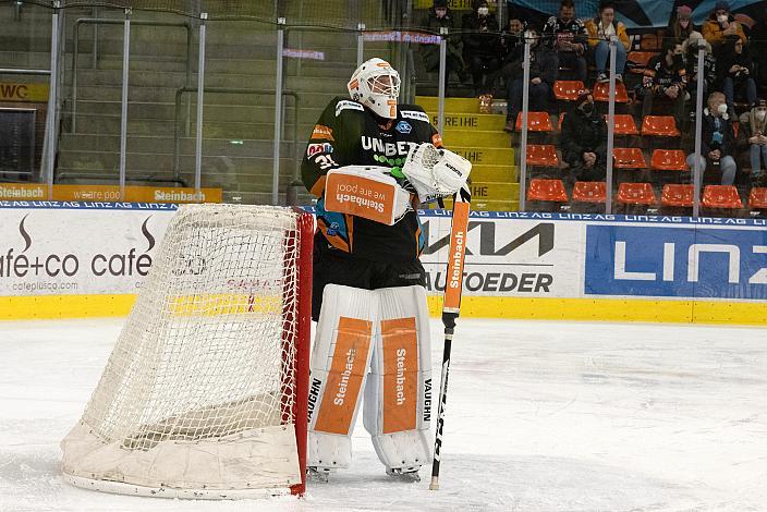 Tormann Jared Coreau (Steinbach Black Wings Linz) Steinbach Black Wings Linz vs Tesla Orli Znojmo, bet-at-home ICE Hockey League