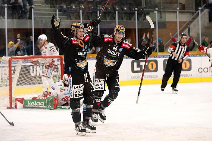 Graham Knott (Steinbach Black Wings Linz), Graham Knott (Steinbach Black Wings Linz) Steinbach Black Wings Linz vs EC KAC, 8. Runde ICE Hockey League, Steinbach Black Wings Linz, Linz AG Eisarena 