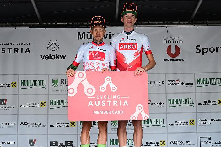 Sieger Road Cycling League Austria Riccardo Zoidl (AUT, Hrinkow Advarics), Richard Riska (SVK, Hrinkow Advarics), Herren Elite, U23, Cycling League Austria Radliga, Mühlviertler Hügelwelt Classic Elite Damen, Königswiesen, OÖ