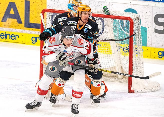 Juha-Pekka Hytönen (Steinbach Black Wings 1992), Filip Ahl (iClinic Bratislava Capitals) Black Wings Linz vs iClinic Bratislava Capitals , Eishockey, Bet at Home ICE Hockey League