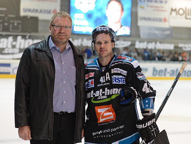 Curtis Murphy, Linz Spieler des Abends, Vienna EHC Liwest Black Wings Linz vs UPC Vienna Capitals