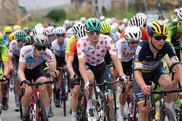 Im Bergtrikot Marco Schrettl (AUT, Team Auto Eder Bayern) 46. Int. Keine Sorgen,  Junioren Rundfahrt UCI Kat. MJ 2.1, 2. Etappe Rohrbach - Rohrbach