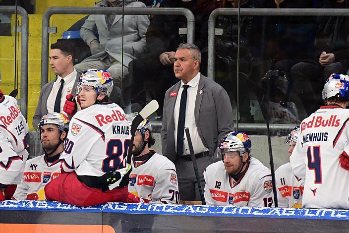 Head Coach Manny Viveiros (EC Red Bull Salzburg) 30. Runde ICE, Steinbach Black Wings Linz vs EC Red Bull Salzburg, Linz AG Eisarena 
