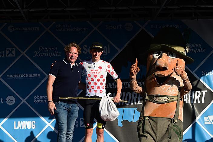 Im Bergtrikot Michael Hettegger (AUT, Öberösterreich), 2. Etappe,  51. Int. Oberösterreich Junioren Rundfahrt, Eberstalzell - Eberstalzell