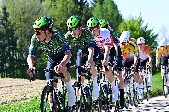 Josef Dirnbauer (AUT, Hrinkow Advarics),  Dominik Hödlmoser (AUT, Hrinkow Advarics), Valentin Poschacher (AUT, Hrinkow Advarics) Herren Elite, U23, Road Cycling League Austria, 64. Raika Kirschbluetenrennen, Wels, Oberösterreich