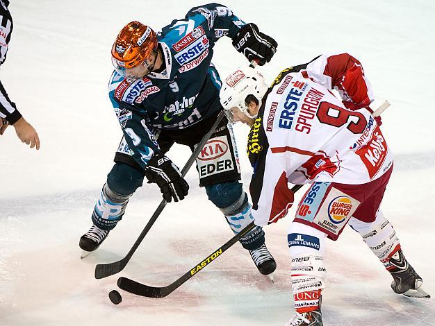 Jason Ulmer, Linz und Tyler Spurgeon, KAC EHC Liwest Black Wings Linz vs EC KAC