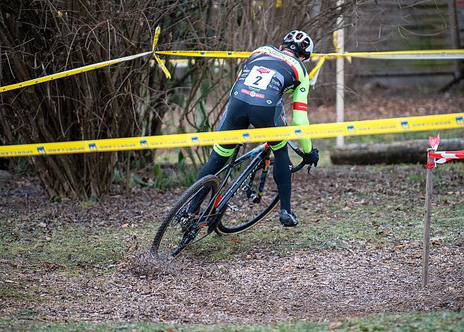 Sieger Daniel Federspiel (AUT, Team Vorarlberg Santic) Rad Cyclo Cross Staatsmeisterschaft 2021, Neusiedl/Waidamannsfeld, Niederösterreich
