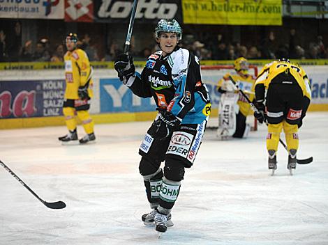 Martin Grabher Meier, Linz feiert das 3 zu 3, EHC Liwest Black Wings Linz vs. UPC Vienna Capitals