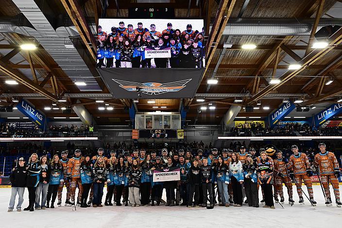 Black Wings Ladies Charity 2025, 30. Runde ICE, Steinbach Black Wings Linz vs EC Red Bull Salzburg, Linz AG Eisarena 