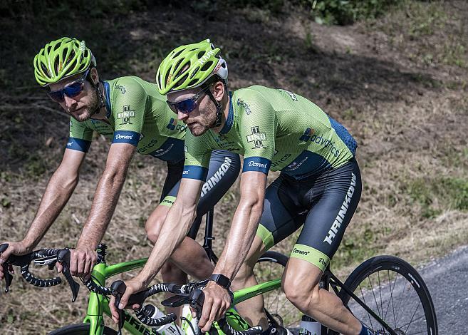 Christopher Hatz (GER, Hrinkow Advarics Cycleang Team), Stefan Brandlmeier (GER, Hrinkow Advarics Cycleang Team), Rennrad in Oberösterreich, Team Hrinkow Advarics Cycleang,  Hrinkow Rennrad