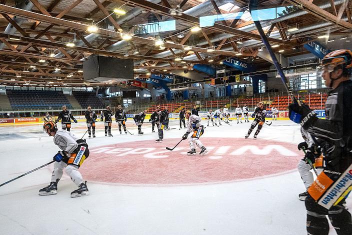 Erstes Eistraining, Steinbach Black Wings Linz , Linz AG Eisarena 