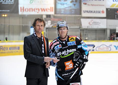 Rob Shearer Liwest Black Wings Linz vs. EC Rekord Fenster VSV, Spieler des Abends