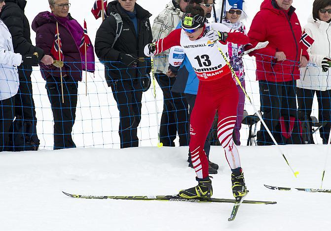 #13 Max Hauke, AUT, Nordische Ski WM 2013, Val di Fiemme, Tesero, 15km Herren