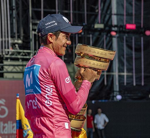 Richard Carapaz (ECU, Movistar Team) Girosieger 2019, Giro d Italia, Radsport, 102. Giro d Italia - 21. Etappe Zeitfahren