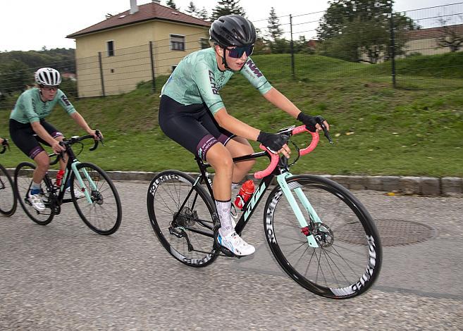 Katharina Machner (AUT, La Musette Radunion) Heurigen Grand Prix Klein-Engersdorf,  U23, Elite Damen und Herren