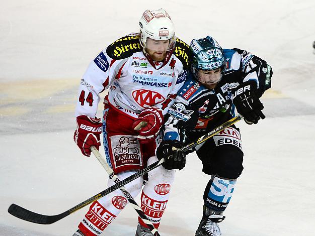Curtis Murphy (Liwest Black Wings Linz) und Markus Pirmann (EC KAC), EHC Liwest Black Wings Linz vs EC KAC, Play-Offs, Semifinale 
