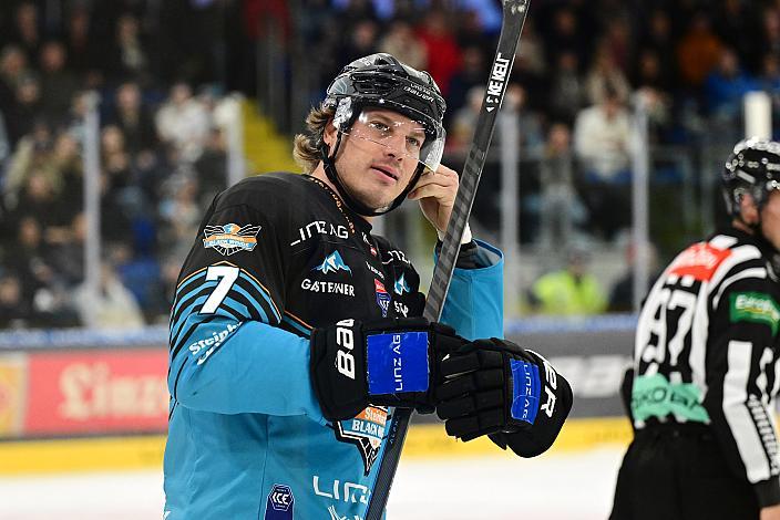 Brian Lebler (Steinbach Black Wings Linz), 27. Runde ICE, Steinbach Black Wings Linz vs Pioneers Vorarlberg, Linz AG Eisarena 