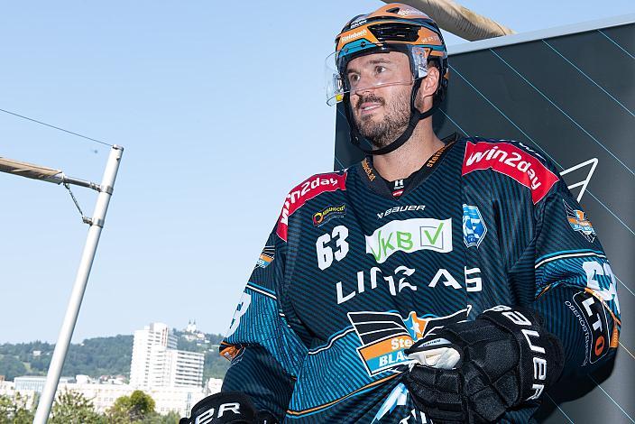Andreas Kristler (Steinbach Black Wings Linz) Pressekonferenz Steinbach Black Wings Linz, Linz AG Eisarena 