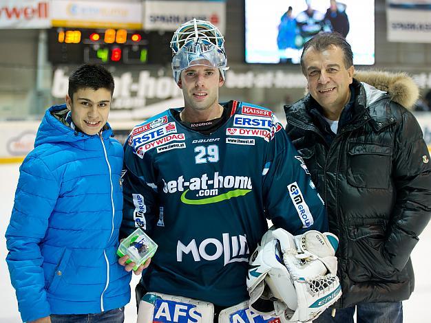 Spieler des Abends, Michael Ouzas, Linz, EHC Liwest Black Wings Linz vs EC KAC
