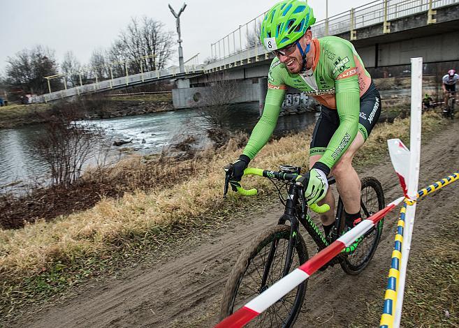 07.01.2018, St. Pölten, AUT, Rad Querfeldein Staatsmeisterschaft Elite Herren, 2018, St. Pölten, Niederösterreich, im Bild Andreas Hofer (AUT, Hrinkow Advarics Cycleang Team) //  during cycling cross championship, St. Pölten, Nieder&#x