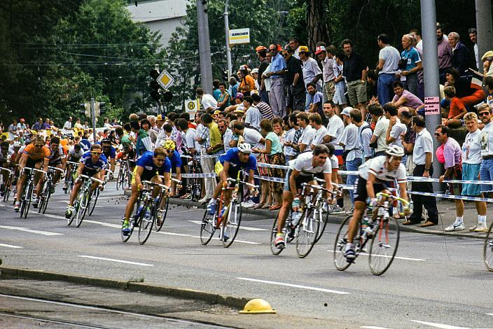 v.l. Herren Profi Rennen, Strasse WM Stuttgart, 1991